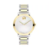 Movado Women's Bold Evolution 2 Two Tone Bracelet Watch, Silver