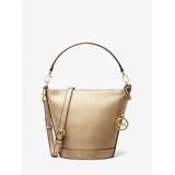 Michael Kors Townsend Small Metallic Leather Crossbody Bag Gold One Size