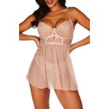 Isabelle Underwire Babydoll Chemise & G-string