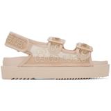 GG Crystal Mesh & Suede Sandal