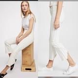 Anthropologie Jeans | Citizens Of Humanity Drew Fray High-Rise Crop Flare Jeans | Color: Black/White | Size: 26
