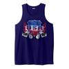 Men's Big & Tall Americana Tank by Liberty Blues® in Americana Motorcycle (Size 3XL)