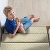 SussexHome Sisal Design 9" X 28" Stair Treads - 70% Cotton Anti-Slip Carpet Strips for Indoor Stairs-with Double Adhesive Tape