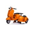 6V Scooter Motorcycle with Side Car for kids,Equipped with an anti-rollover frame, shock-absorbing springs