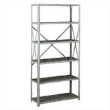 Tennsco Corp. Q Line Box-Formed Shelves, Steel in White, Size 36.0 H x 24.0 W x 18.0 D in | Wayfair 6-Q2-3618-2