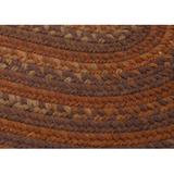 Brown Indoor Area Rug - Colonial Mills Rustica Hand-Braided Wool Audubon Russet Area Rug Wool in Brown, Size 60.0 W x 0.5 D in | Wayfair