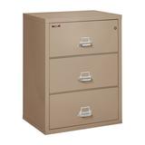 FireKing Fireproof 3-Drawer Lateral Filing Cabinet Metal/Steel in Brown, Size 37.5 H x 40.25 W x 22.13 D in | Wayfair 3-3822-C (taupe)