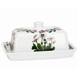 Portmeirion Botanic Garden Butter Dish All Ceramic/Earthenware/Stoneware in White, Size 7.0 W in | Wayfair 60595