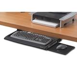 Fellowes Mfg. Co. Fellowes® Concept C2 Keyboard Drawer 14.75" H x 20.38" W Desk Keyboard Drawer Metal in Black, Size 14.75 H x 20.38 W x 3.19 D in