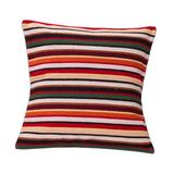 'Parallel Symphony' - Unique Geometric Wool Striped Cushion Cover