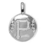 "Women's Alex Woo Pittsburgh Pirates Sterling Silver Disc Charm"