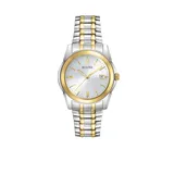 Bulova Two Tone Men's Two Tone Stainless Steel Round Dial Watch