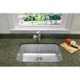 Blanco Stellar 28" L X 18" W Single Bowl Stainless Steel Undermount Kitchen Sink Stainless Steel in Gray, Size 9.0 H x 18.0 D in | Wayfair 441024