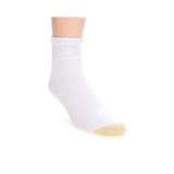 Gold Toe Men's 6-Pack Quarter Athletic Socks, White, M (10 - 13)