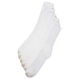 Gold Toe® Men's Big & Tall Cotton Crew 6 Pack Athletic Socks, White, 16.5 31