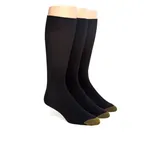 Gold Toe® Men's 3-Pack Metropolitan Dress Socks, Gray, M (10 - 13)