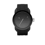 Diesel Men's Analog All Black Round Dial with Black Silicone Strap Watch