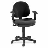 Lorell Millenia Task Chair Upholstered in Gray/Black, Size 33.0 H x 24.0 W x 24.0 D in | Wayfair 80004