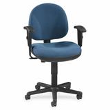 Lorell Millenia Task Chair Upholstered in Blue, Size 33.0 H x 24.0 W x 24.0 D in | Wayfair LLR80006