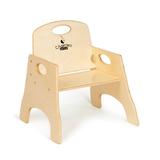 Jonti-Craft ThriftyKYDZ® Chair Wood in Brown/Yellow, Size 19.5 H x 16.0 W x 18.5 D in | Wayfair 6802TK
