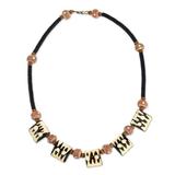 'Amaria' - Handcrafted Bone and Recycled Bead Necklace