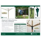 Greenway Deluxe Umbrella Clothesline Wood in Brown, Size 82.9 H x 75.8 W x 75.8 D in | Wayfair GCL9FAB