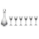Lorren Home Trends Adagio 7 Piece Whiskey Decanter Set Crystal, Size 6.25 H x 2.25 W in | Wayfair 245720