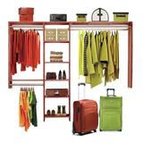 Cedar Green 96" W Closet System Solid Wood in Brown/Red, Size 73.0 H x 96.0 W x 14.0 D in | Wayfair 801