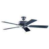 Kendal Lighting The Builders Choice Collection 52 Inch Ceiling Fan with Light Kit - AC6852-BLK