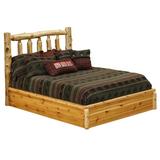 Fireside Lodge Cedar Solid Wood Bed Wood in Brown, Size 53.0 H x 80.0 W x 90.0 D in | Wayfair 10010-PF
