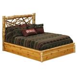 Fireside Lodge Cedar Solid Wood Platform Bed in Brown, Size 53.0 H x 43.0 W x 85.0 D in | Wayfair 10103-VC-PF