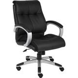 Lorell Executive Chair Upholstered, Leather in Black, Size 41.0 H x 32.0 W x 27.0 D in | Wayfair 62622