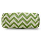 Majestic Home Goods Zig Zag Bolster Throw Pillow Polyester/Polyfill blend in Green, Size 8.0 H x 19.0 W x 7.0 D in | Wayfair 85907222027