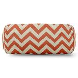 Majestic Home Goods Zig Zag Bolster Throw Pillow Polyester/Polyfill blend in Orange, Size 8.0 H x 19.0 W x 7.0 D in | Wayfair 85907222026