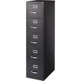 Lorell Fortress 5-Drawer Vertical Filing Cabinet Metal/Steel in Black, Size 61.0 H x 15.0 W x 26.5 D in | Wayfair 48498