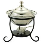 Old Dutch International Round Chafing Dish Stainless Steel in Gray, Size 15.0 H x 13.0 W x 12.0 D in | Wayfair 681