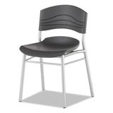 Iceberg Enterprises Cafe Side chair Plastic/Acrylic in Black, Size 38.0 H x 22.0 W x 24.0 D in | Wayfair ICE64517