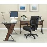Office Star Products Executive Chair Upholstered in Black, Size 42.75 H x 25.5 W x 25.5 D in | Wayfair FL89675-U6