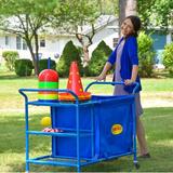Angeles Ball Cart Meta/Wire Metal in Blue, Size 34.75 H x 45.25 W x 25.0 D in | Wayfair AFB7900