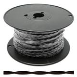 Luminance 27736 - 250' Antique Twisted Black Cord 20AWG Wire Spool (D8302)