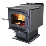 United States Stove Company Small Wood Pellets Stove in Black, Size 28.5 H x 24.5 W x 24.5 D in | Wayfair 5040