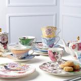 Wedgwood Cuckoo Tea Story 0.39-qt. Teapot Bone China in Blue/Pink/Yellow, Size 5.1181 H x 8.2677 W x 9.5 D in | Wayfair 5C106805133