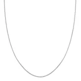 "PRIMROSE Sterling Silver Box Chain Necklace, Women's, Size: 18"", Grey"