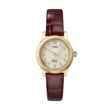 Timex Women's Leather Watch - T21693, Brown