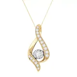 Sirena Collection 14k Gold 3/8-ct. T.W. Diamond Pendant, Women's, White