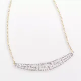 "Diamond Fascination 14k Gold Diamond Accent Greek Key Necklace, Women's, Size: 16"", White"