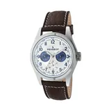 Peugeot Men's Leather Watch - 2028, Brown