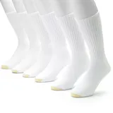 Men's GOLDTOE 6-pk. Athletic Extended Sizes Crew Socks, Size: 12-16, White