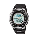 Casio Men's Sports Gear Analog & Digital Chronograph Fishing Watch - AQW101-1A, Black