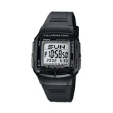 Casio Men's Illuminator Multilingual Digital Databank & Chronograph Watch - DB36-1AV, Black